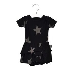 Nununu black romper dress 12-18 mos